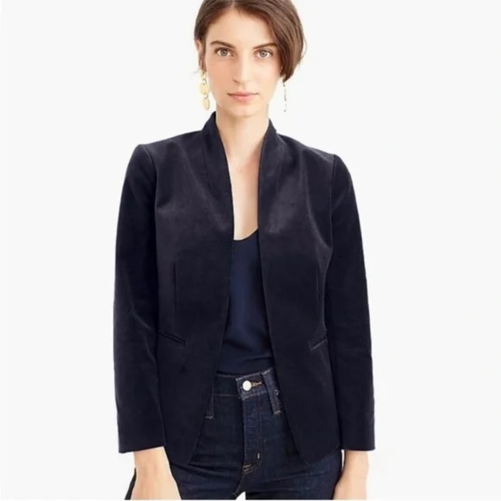 J. Crew 365 Velvet Blazer Black